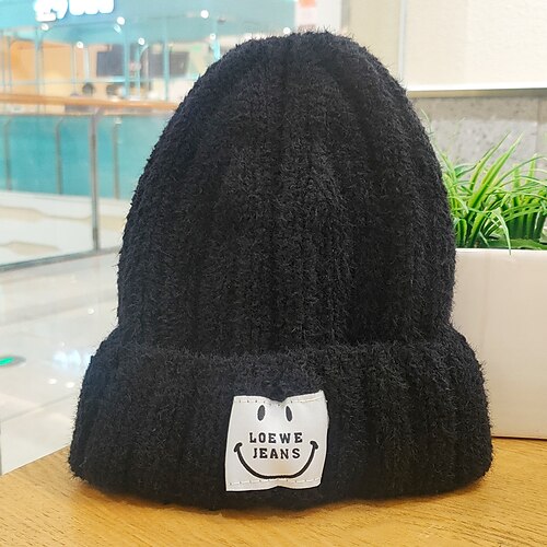 

Hat Winter Hats Women's Pink Khaki Orange Outdoor Street Dailywear Embroidery Knit Letter Windproof Comfort Warm