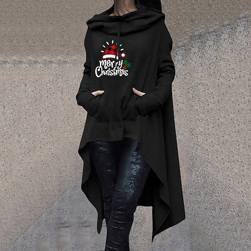 

Women's Sweatshirt Pullover Streetwear Pocket 588-549 light gray 588-549 wine red 588-549 Army Green Graphic Christmas Hoodie Long Sleeve Cotton S M L XL 2XL 3XL