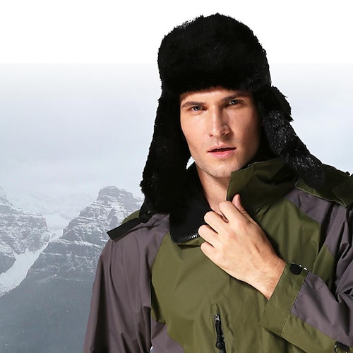 

Winter Trapper Hat, Russian Ushanka Trooper Aviator Hats for Men & Women, Snow Eskimo Hat with Ear Flaps for Cold Weather