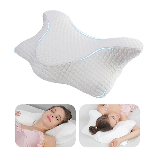 

Cervical Neck Support Pain Relief Contour Butterfly Anti Snore Bed Almohadas Kissen Ortopedicas Memory Foam Pillows