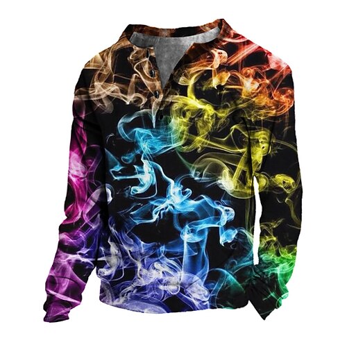 

Kids Boys Sweatshirt Pullover Smoke Long Sleeve Button Children Top Casual Sweatshirt Fashion Cool Multicolor Winter 7-13 Years / Fall