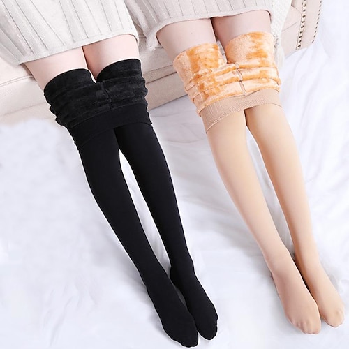 

Women's Panty Hose Office Work Daily Solid Color Spandex Nylon Basic Classic Warm 1 Pair