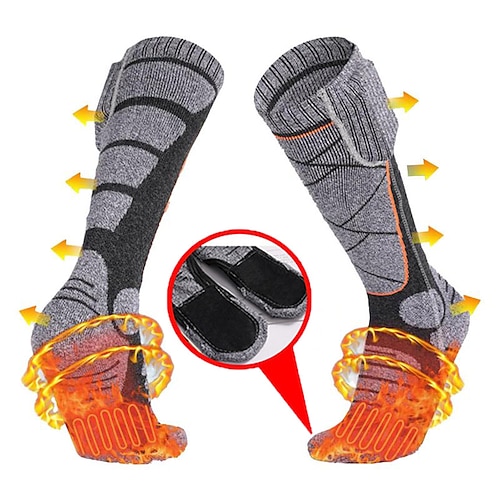 

Rechargeable Electric Heated Socks,Battery Powered Cold Weather Heat Socks for Men Women,Outdoor Riding Camping Hiking Motorcycle Skiing Warm Winter Socks(Without Batteries and Power Banks)