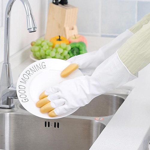 

Housework Dishwashing Gloves Laundry Gloves Waterproof Durable Regular Latex Gloves Dishwashing Kitchen Cleaning Gloves