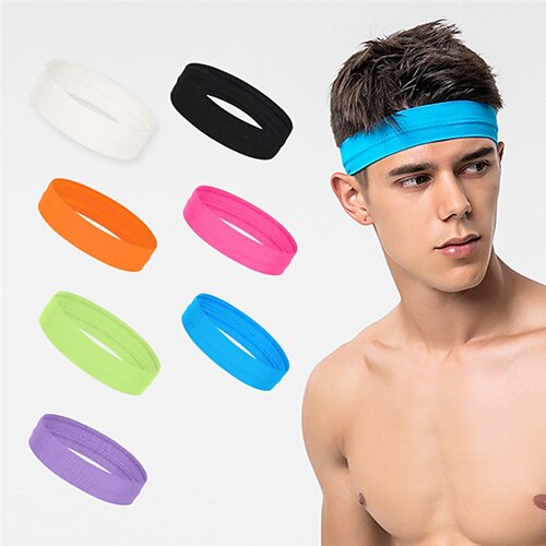 

Spandex Sweat Headband Sports Headband Men's Women's Headwear Solid Colored Breathable Quick Dry Moisture Wicking for Fitness Running Jogging Spring Summer Autumn / Fall Dark Pink Green Purple