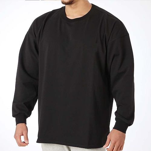 

Men's Running Shirt Long Sleeve Top Athletic Athleisure Breathable Moisture Wicking Soft Fitness Running Jogging Sportswear Activewear Solid Colored Dark Grey Black Army Green