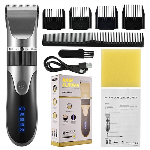 

Professional Hair Clippers Men's Hair Clippers Beard Trimmers Rechargeable Hair Clippers Ceramic Blades Low Noise Haircuts