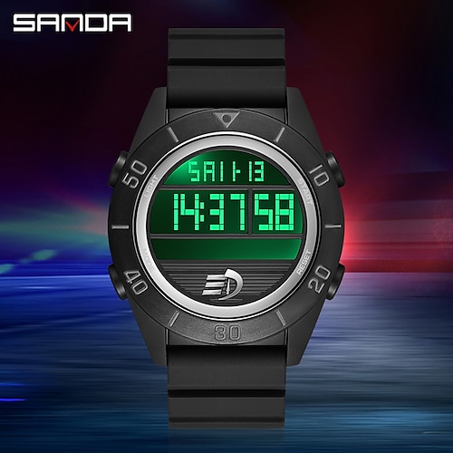 

SANDA Electronic Movement Watch Man Luxury Waterproof Sport Digital Watches Stopwatch Shockproof Clock Men's Wristwatch
