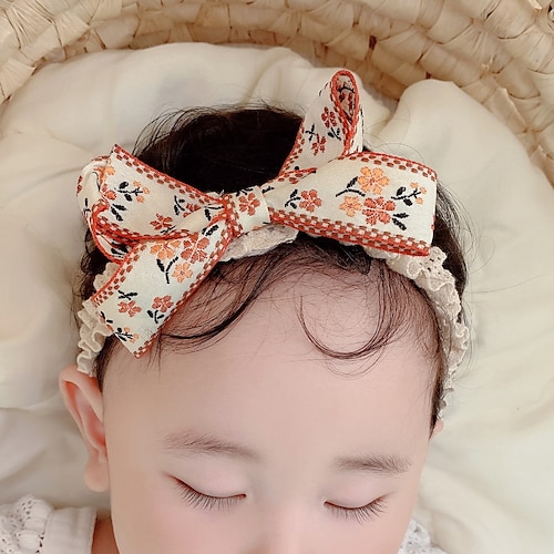 

Kids Girls' Sweet Daily Floral Polyester Hair Accessories Beige One-Size