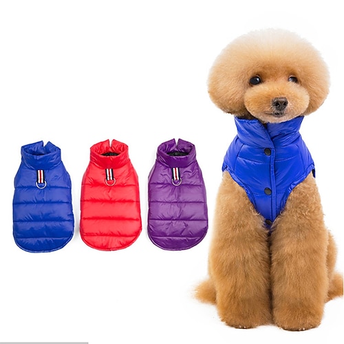 

Pet Cotton Padded Clothes In Autumn And Winter Light With Traction Button Teddy Small And Medium-sized Dog Cotton Padded Clothes