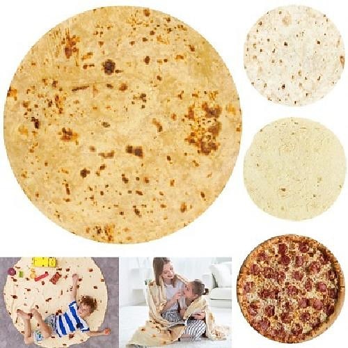 

Burritos Tortilla Blanket Double Sided Fruit Food Pattern Throw Blanket for Adult and Kids, Giant Funny Realistic Food Throw Blankets, Novelty Soft Fluffy Flannel Taco Blanket