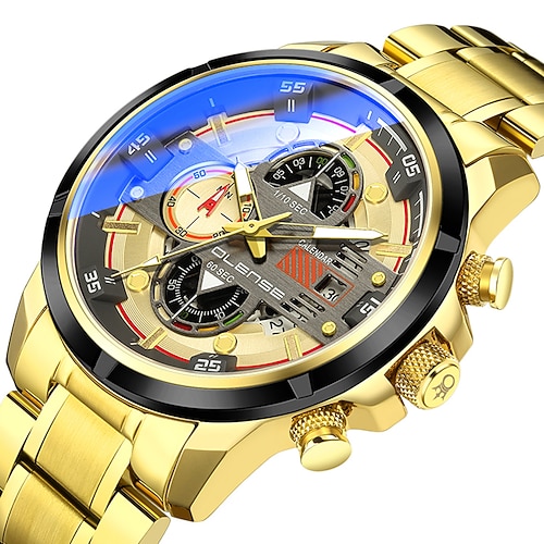 

Quartz Watch for Men Analog - Digital Quartz Luminous Vintage Casual Waterproof Calendar Alloy Stainless Steel Classic Theme / One Year