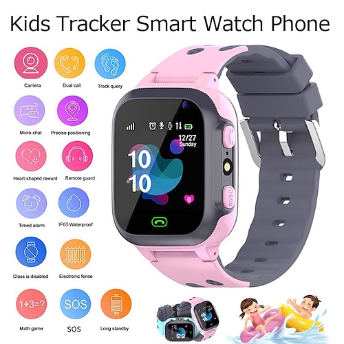 

Kids Smart Watch Sim Card Call Phone Smartwatch For Children SOS Photo Waterproof Camera LBS Location Tracker Gift IOS Android
