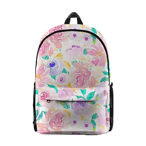 

bambini Unisex Zaino per la scuola Scuola Giornaliero Stampa 3D Oxford Regolabile Leggero Cerniera Rosa Arancione