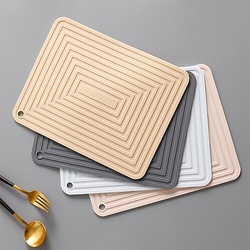 

Large 29cm Silicone Pot Pad Square Thickened Insulation Pad Non-slip Corrugated Kitchen Table Mat