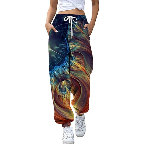 

Women's Sweatpants Joggers Black Green Purple Casual / Sporty Athleisure Leisure Sports Weekend Side Pockets Full Length Comfort Graphic S M L XL 2XL
