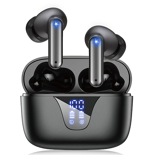 

i35 Wireless Earbuds Bluetooth 5.3 Headphones with LED Digital Display Charging Case IPX5 Waterproof Hi-Fi Stereo Headphones with Microphone for Android iOS Phone Computer Laptop
