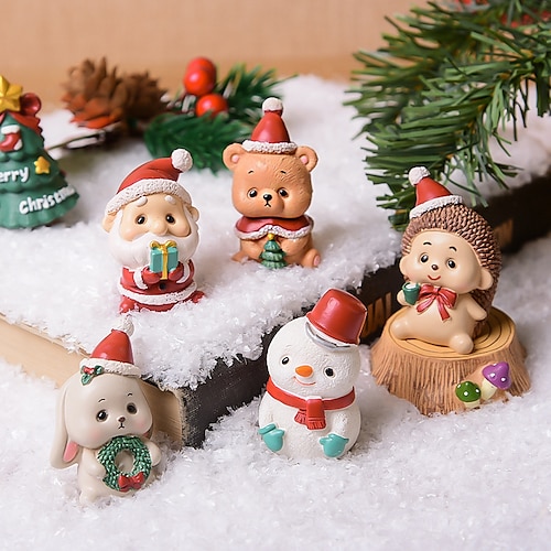 

2pcs Cartoon Christmas Ornaments, Holiday Decorations Party Garden Wedding Decoration 4.247 cm