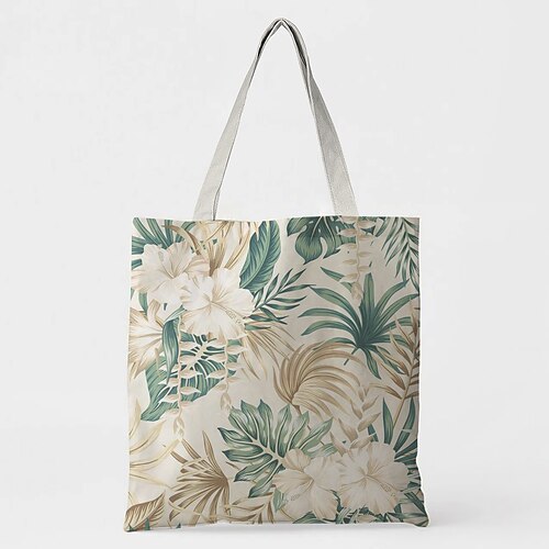

Unisex Tote-veske 3D Oxfordtøy Daglig Ut på byen Tryk 3D Svart Hvit Rosa