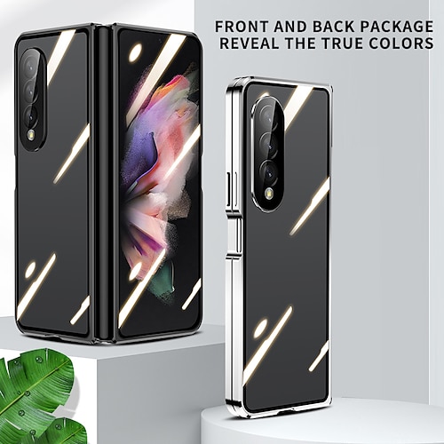 

teléfono Funda Para Samsung galaxia Funda Completa Z Fold 4 Z Fold 3 Dar la vuelta Transparente Magnética Transparente ordenador personal