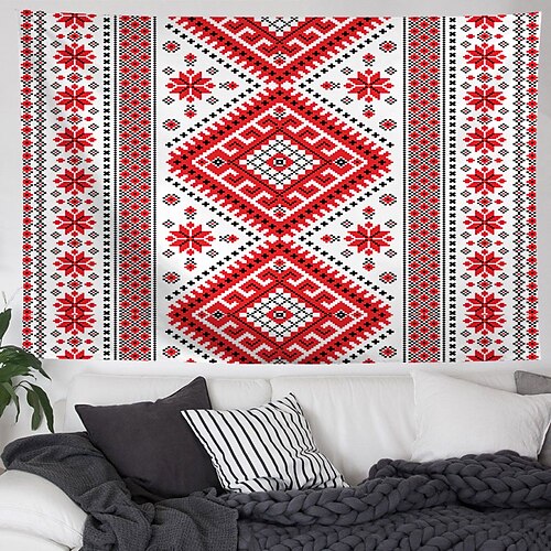 

motif nordique tapisserie murale art décor couverture rideau suspendu maison chambre salon décoration polyester