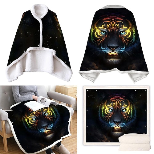 

Wearable Fleece Blanket Hooded with Sleeves and Foot Pockets for Adult Women Men, Micro Plush Comfy Wrap Sleeved Throw Blanket Robe Large