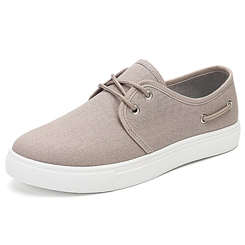 

Homme Basket Mocassins de confort Chaussures de skate Mocassins Penny Casual du quotidien Toile Vert Gris Hiver