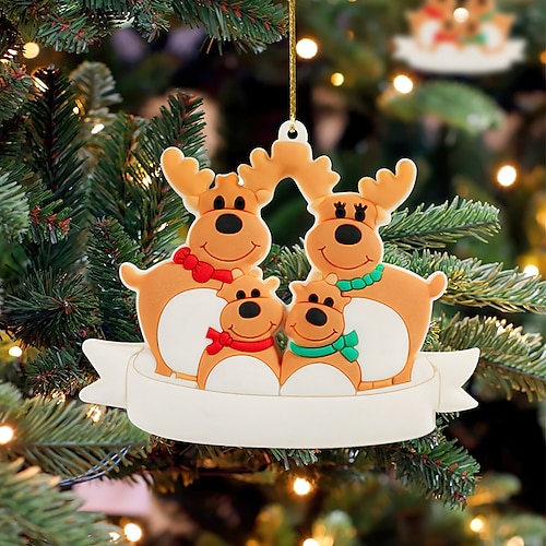 

1PC Cartoon Elk Christmas Ornaments