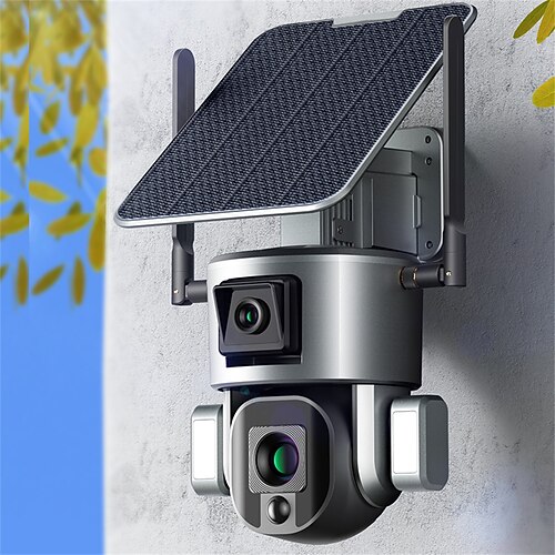 

Outdoor IP66 Waterproof 8 Million Wireless WiFi Binocular Camera 4G Solar Monitoring 10x Zoom Dual Camera
