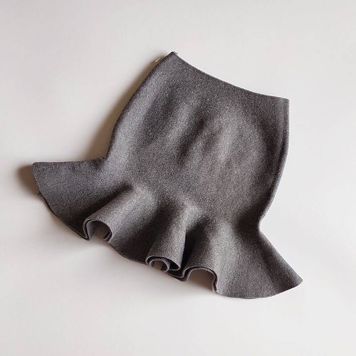 

Kids Girls' Skirt Solid Color Fashion Pleated Party 3-7 Years Winter Black Red Gray / Fall