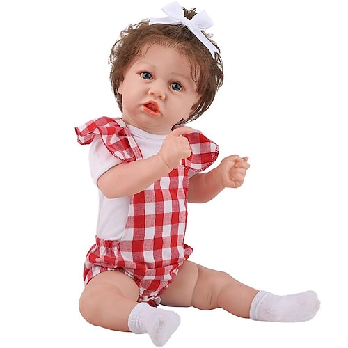 

22 inch Reborn Doll Baby & Toddler Toy Reborn Toddler Doll Doll Reborn Baby Doll Baby Baby Boy Reborn Baby Doll Levi Newborn lifelike Gift Hand Made Non Toxic Vinyl Silicone Vinyl with Clothes