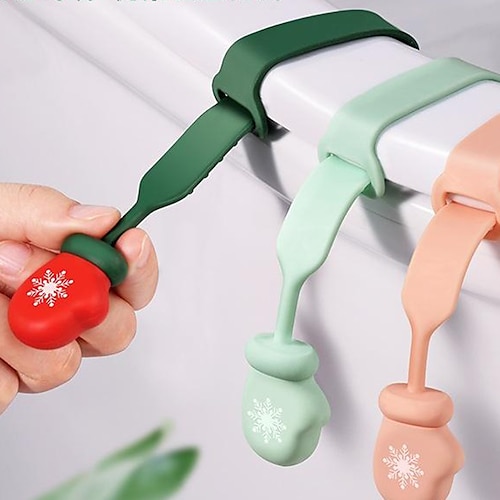 

Christmas Series Toilet Lid Lifter Creative Silicone Lift Toilet Lid Handle Anti-Dirty Toilet Handle Toilet Lifter