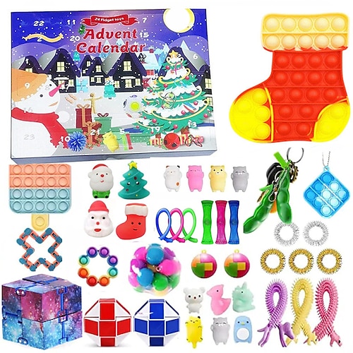 

43pcs Random Fidget Toys Mystery Gifts Pack Surprise bag Different Fidget Set Antistress Relief Toys for kids party