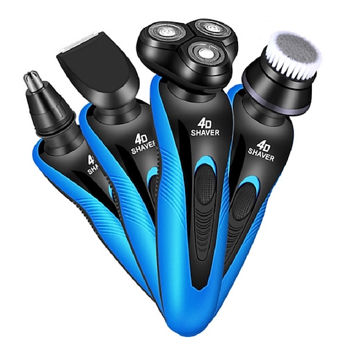 

4D 4 in 1 Electric Shaver For Men Multi-Function Electric Shaver Razor USB Car Rechargeable Whole Body Washable Shavers