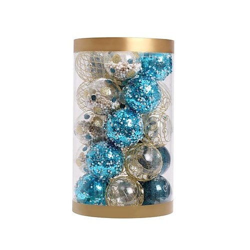 

Christmas Ball Ornaments, Christmas Baubles Shatterproof Christmas Tree Decoration Balls for Xmas Hanging Decorations Party Home Festival Decor