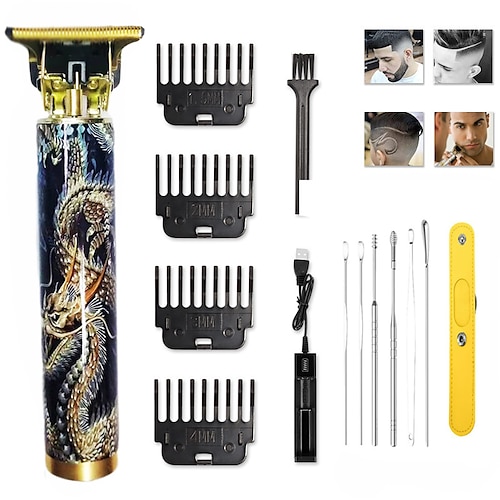 

Hair Clipper Electric Hair Cutting Machine Rechargeable Hair Clipper Man Shaver Trimmer For Men Barber Professional Beard Trimmer USB T9 Daily Hair Trimmers Wet and Dry Shave Alloy