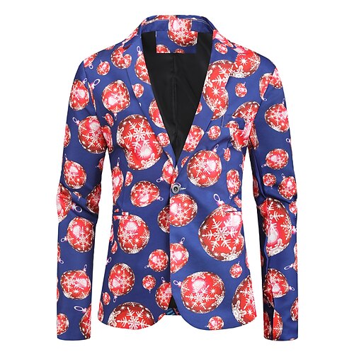 

Men's Fashion Blazer Regular Standard Fit Pattern Single Breasted One-button Navy Blue 2022