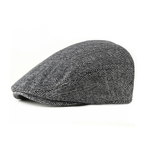 

Hat Beret Hat Men's Coffee Gray Black Street Dailywear Weekend Print Stripe Portable Comfort Fashion