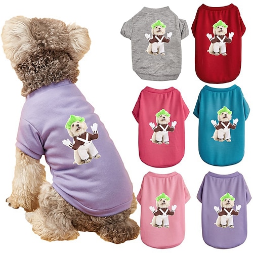 

Dog Sweatshirt Puppy Clothes Character Cosplay Casual / Sporty Festival Casual Daily Dog Clothes Puppy Clothes Dog Outfits Breathable Blue Purple Rosy Pink Costume for Girl and