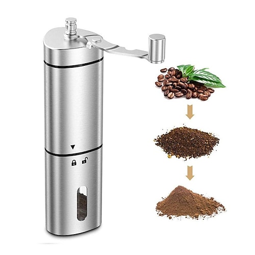 

Manual Coffee Grinder,Coffee Grinder with Hand Crank Mill - Ideal for Fresh Espresso at Home, in The Office, or for Travellin