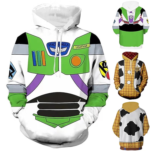 

Inspired by Toy Story Lightyear Woody Buzz Lightyear Hoodie Cartoon Manga Anime Graphic Street Style Hoodie For Men's Women's Unisex Adults' 3D Print 100% Polyester