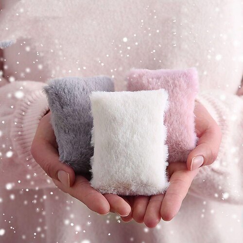 

Hand Warmer Self-heating Plush Cover Warm Egg Replacement Core Mini Warm Gift