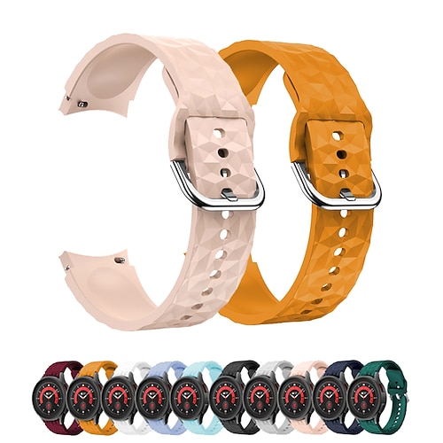 

1 pcs Smart Watch Band for Samsung Galaxy Watch 5 40/44MM Watch 5 Pro 45MM Watch 4 Classic 42/46mm Watch 4 40/44mm 20mm Silicone Smartwatch Strap Waterproof Adjustable Breathable Sport Band