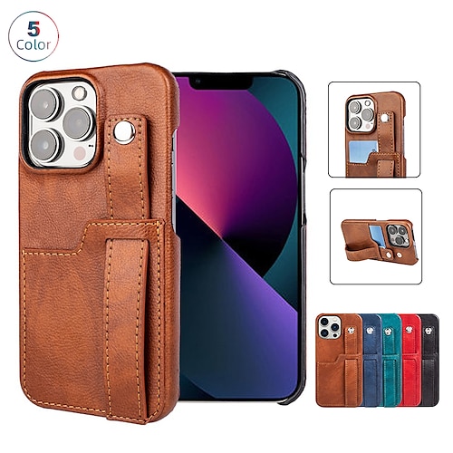 

Phone Case For Apple Back Cover iPhone 14 Pro Max 14 Plus 13 12 11 Pro Max Mini SE Full Body Protective Leather Anti-Scratch Solid Colored PC PU Leather