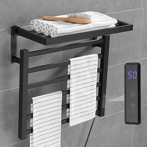 

Intelligent Electric Towel Rack Bathroom Towel Bar Electric Heating Constant Temperature Drying Perforated Free Towel Rack