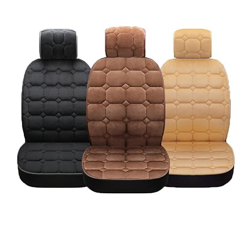 

Car Seat Cover Winter Warm Plush One-piece Car Mat Cute Car Interior Accessories New Car Warm Plush