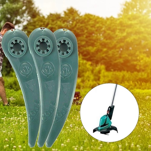 

25PCS Grass Trimmer Replacement Plastic Blades for Bosch ART 26-18Li ART 23-18 Li Grass Trimmers Polymer Blade Cutting System