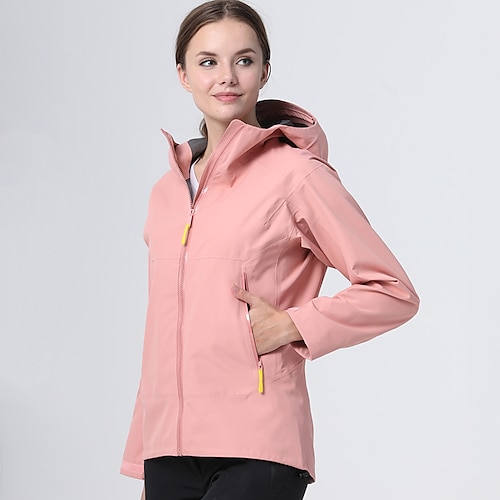 

Women's Hiking Softshell Jacket Waterproof Hiking Jacket Hiking Fleece Jacket Winter Outdoor Thermal Warm Waterproof Windproof Breathable Outerwear Windbreaker Winter Jacket Single Slider Fishing