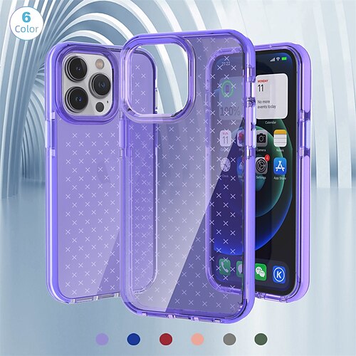 

Phone Case For Apple Classic Series iPhone 14 Pro Max 14 Plus 13 12 11 Pro Max Mini SE Bumper Frame Full Body Protective Dustproof Transparent Silica Gel