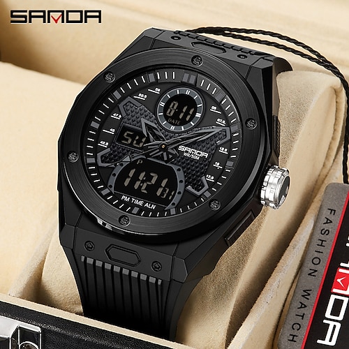 

SANDA Top Brand Sports Men's Watches Fashion Quartz Watch Man Waterproof Wristwatch For Men Clock Shock Relogios Masculino 3138
